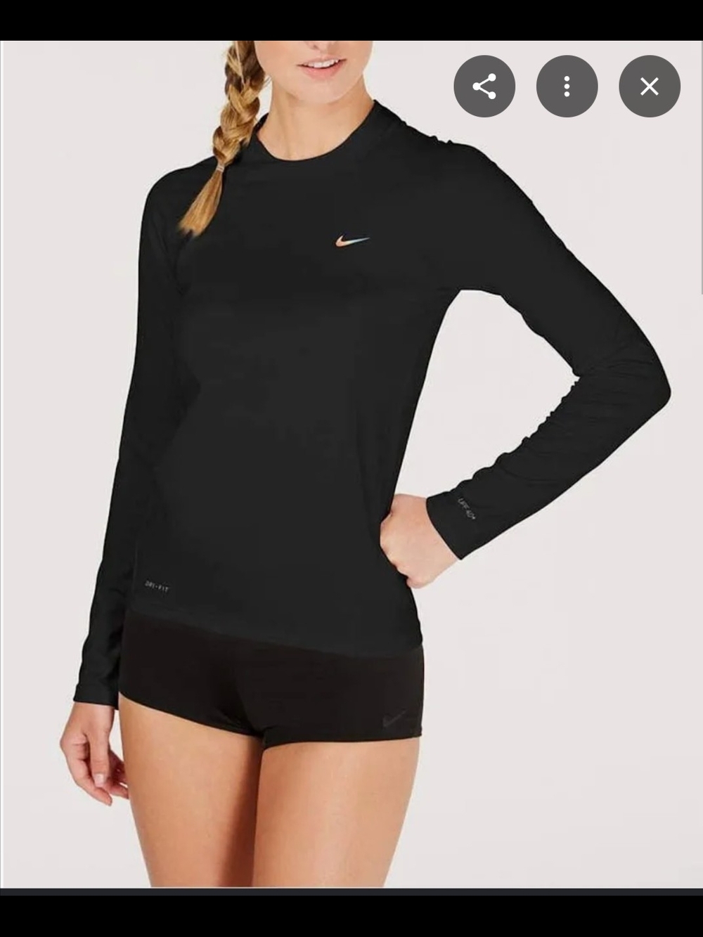 Nike Women's Essential Long Sleeve Hydroguard Rash Guard Nike Swim